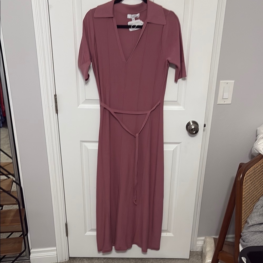 Adam Lippes Collective Mauve Dress